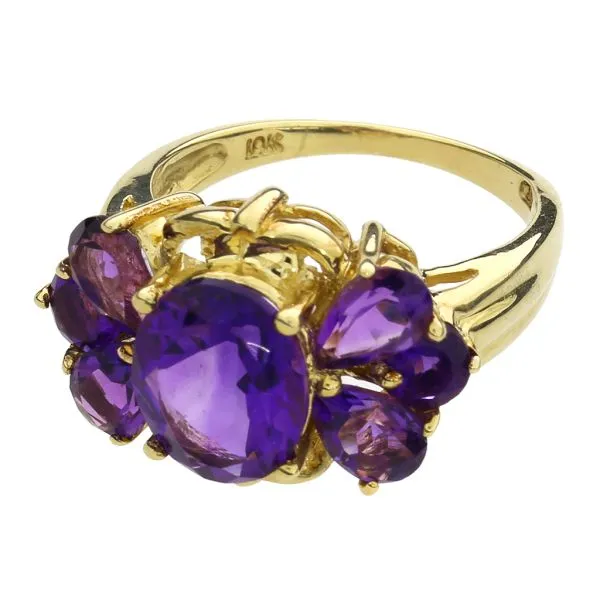 9ct hot sale amethyst ring